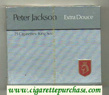 Peter Jackson Extra Douce 25 cigarettes King Size wide flat hard box