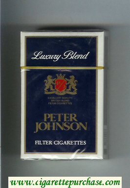 Peter Johnson Luxury Blend Filter cigarettes hard box