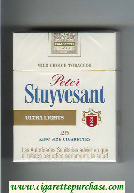 Peter Stuyvesant Ultra Lights 25 cigarettes hard box