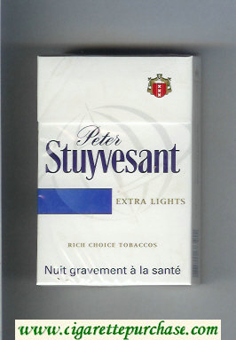 Peter Stuyvesant Extra Lights cigarettes hard box