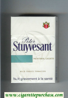 Peter Stuyvesant Menthol Lights cigarettes hard box