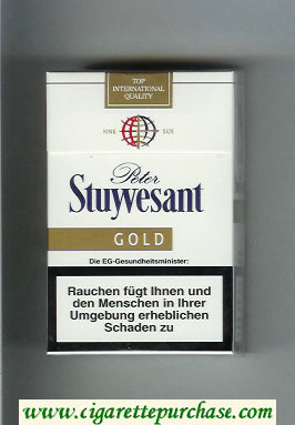 Peter Stuyvesant Gold cigarettes hard box