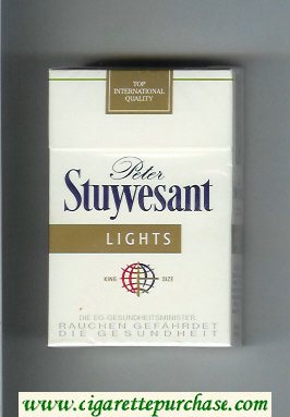 Peter Stuyvesant Lights cigarettes hard box