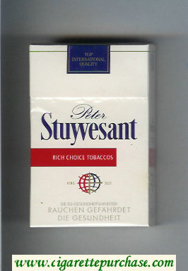 Peter Stuyvesant cigarettes hard box