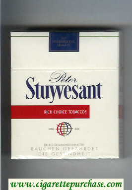 Peter Stuyvesant 25 cigarettes hard box