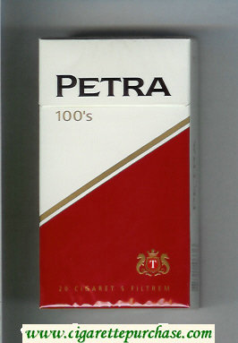 Petra 100s cigarettes hard box