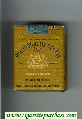 Philip Morris English Blend cigarettes soft box