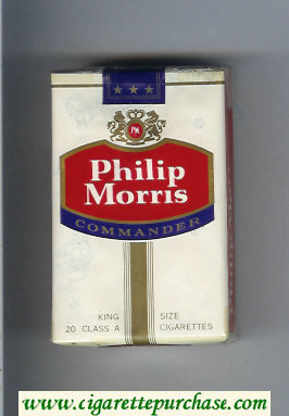 Philip Morris Commander cigarettes soft box