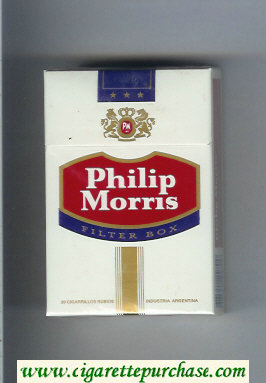 Philip Morris cigarettes hard box