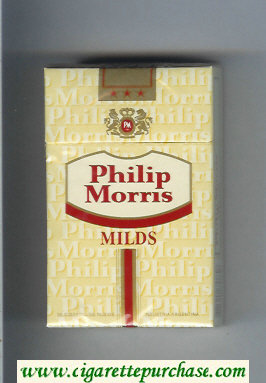 Philip Morris Milds cigarettes hard box