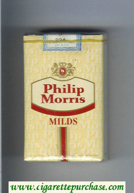 Philip Morris Milds cigarettes soft box