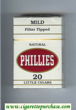 Phillies Little Cigars Mild Natural cigarettes hard box