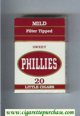 Phillies Mild Sweet Little Cigars cigarettes hard box