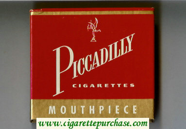 Piccadilly Cigarettes Mouthpiece wide flat hard box