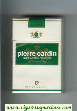 Pierre Cardin cigarettes hard box