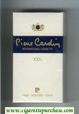 Pierre Cardin 100s cigarettes hard box