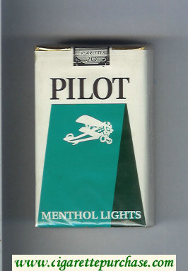 Pilot Menthol Lights cigarettes soft box