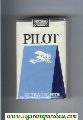 Pilot Ultra Lights cigarettes soft box