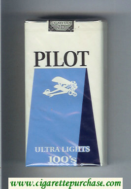 Pilot Ultra Lights 100s cigarettes soft box