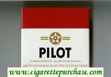 Pilot cigarettes wide flat hard box