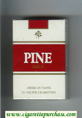 Pine Gold American Taste cigarettes hard box