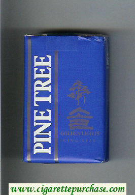 Pine Tree Golden Lights cigarettes soft box