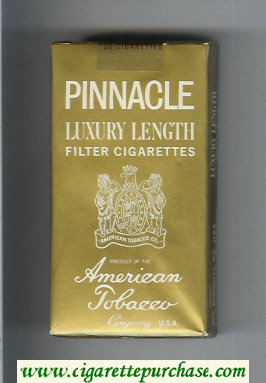 Pinnacle 100s cigarettes soft box