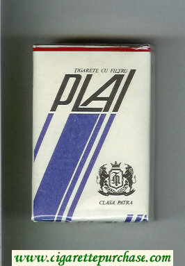 Plai white and blue cigarettes soft box