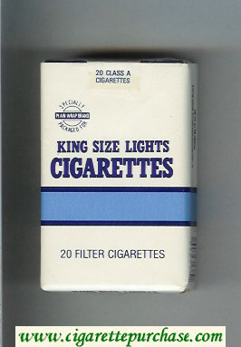 Plain Wrap Brand Lights cigarettes soft box