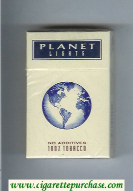 Planet Lights cigarettes hard box