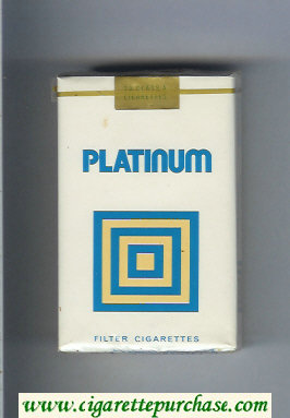Platinum cigarettes soft box