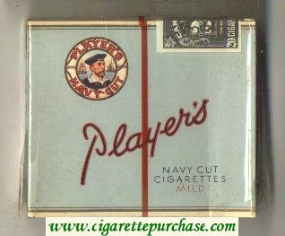 Player's Mild Navy Cut cigarettes hard box