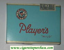 Player's Mild Plain 25 cigarettes wide flat hard box