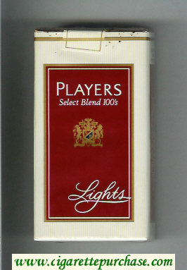 Players Select Blend Lights 100s cigarettes soft box