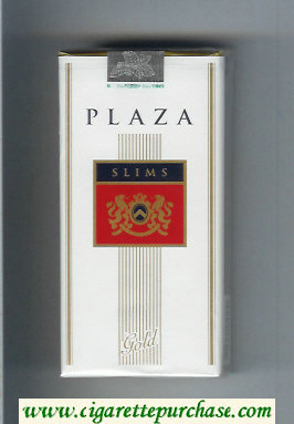 Plaza Slims Gold 100s cigarettes soft box
