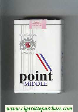 Point Middle King Size cigarettes soft box