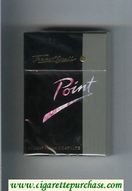 Point Light cigarettes hard box