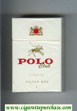 Polo Club Lights Filter Box cigarettes hard box