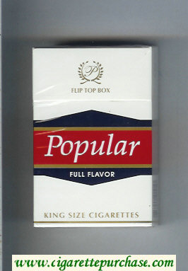 Popular Full Flavor white and red and black cigarettes hard box