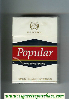 Popular Superfinos Negros white and red and black cigarettes hard box