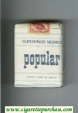 Popular Superfinos Negros white cigarettes soft box