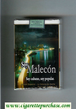 Popular Soy Malecon cigarettes soft box