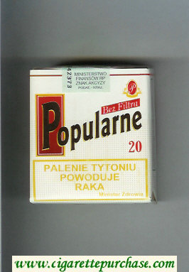 Popularne Bez Filtra white cigarettes soft box