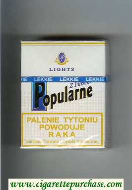 Popularne Lights Z Filtrem white cigarettes hard box