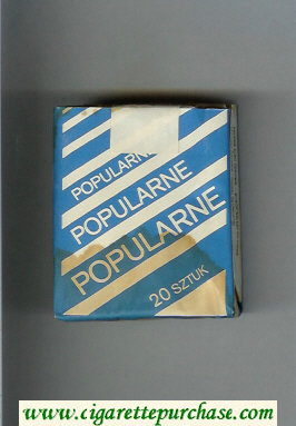 Popularne blue and white cigarettes soft box