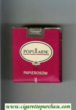 Popularne red and white cigarettes soft box