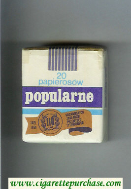 Popularne white and blue cigarettes soft box