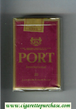 Port International cigarettes soft box