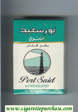 Port Said Mentholated cigarettes hard box