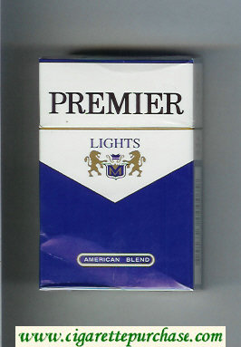 Premier Lights American Blend cigarettes hard box